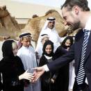 Crown Prince Haakon met the pupils at the Qatar Norwegian School (Photo: Lise Åserud / Scanpix)